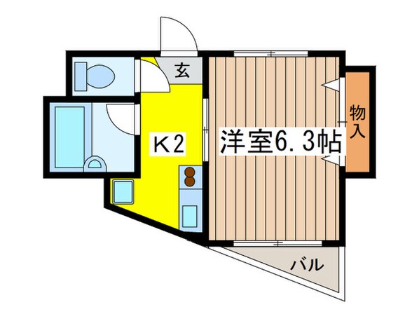 ティ・ア－ラ１０３５の物件間取画像